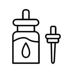 Obraz premium Serum Bottle Icon. Serum Liquid Bottle Illustration. Men's and Women's Facial Cosmetic Bottles.