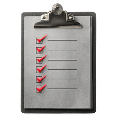 Self reset concept. A checklist on a clipboard, ideal for organizing tasks effectively.