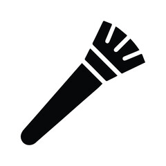 Makeup Brush Icon. Woman Beauty Brush Illustration. Beauty Accessories.