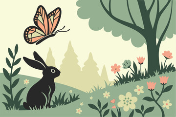 Butterfly Breeze & Bunny Shadows