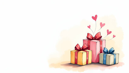 Beautiful Handmade Gifts for Mom: Creative and Heartfelt Presents Showcasing Love and Affection - Perfect for Celebrating Special Moments - Photo Stock Concept