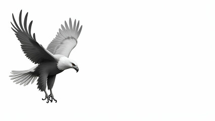 Obraz premium Eagle Vector Illustration Set: 30 Black & White Silhouettes for Logos & Design Projects - Perfect for Creative Concepts & Photo Stock Use