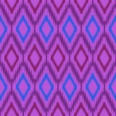Ikat Diamond Zigzag Fabric Texture