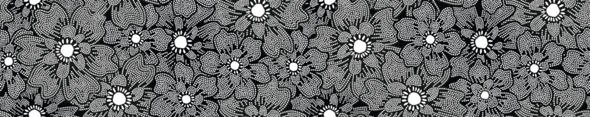 Abstract floral background with flower seamless pattern on dotted style.  © andin