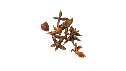 Star Anise Isolated on Transparent Background. PNG File