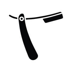 Razor Icon. Folding Razor Vector Illustration. Manual Shaver.