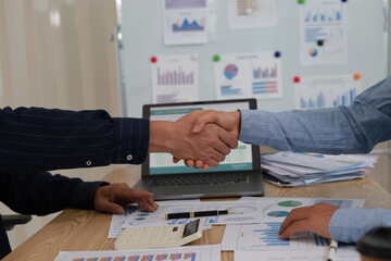 Business People Meeting Design Ideas professional investor working new start up project. Concept. business planning in office
