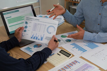 Business People Meeting Design Ideas professional investor working new start up project. Concept. business planning in office