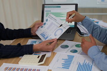 Business People Meeting Design Ideas professional investor working new start up project. Concept. business planning in office