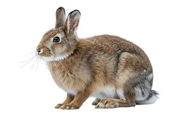 Obraz premium Adorable SnowCovered Rabbit Winter Wildlife Photography isolated on transparent background
