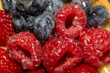 raspberries and blackberries