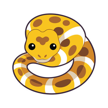 Python Clipart. ball python logo.
