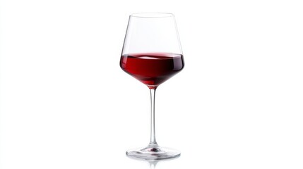 Red Wine Glass, Isolated on White Background, Wine Glass, Red Wine