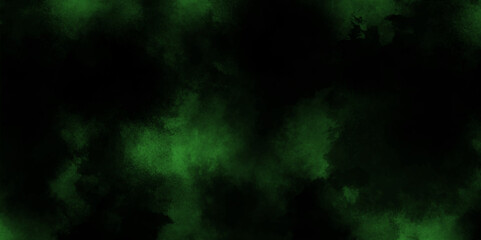 abstract green powder dust smoke on a black background, watercolor background with rich organic texture, grunge backdrop design with digital painted for template, abstract texture for graphic design .