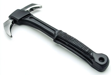 Obraz premium A black rescue axe with a textured handle.