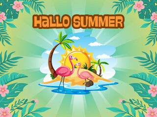 tropical beach background