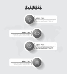 Vector business Presentation Connecting Steps Infographic Template