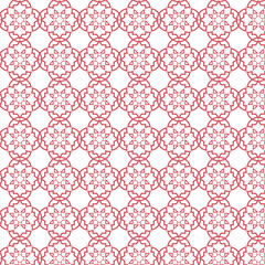 Intricate Geometric Floral Ornamental Lattice Pattern