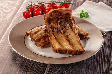Steamed pork ribs with spices
