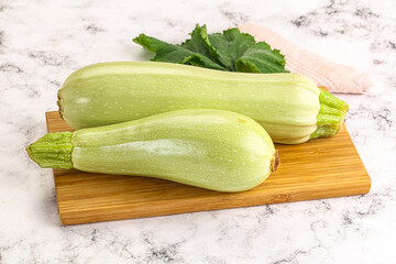 Raw frsh ripe zucchini vegetable