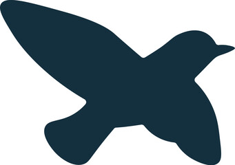Obraz premium Flying Bird Silhouette Graphic Element