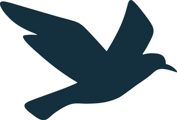 Flying Bird Silhouette Graphic Element