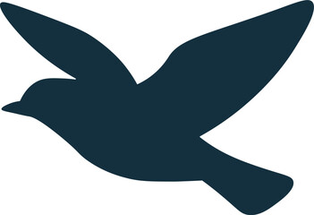 Flying Bird Silhouette Graphic Element