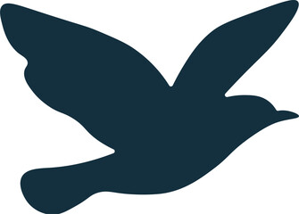 Flying Bird Silhouette Graphic Element