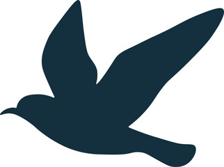 Flying Bird Silhouette Graphic Element