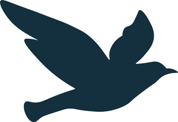 Flying Bird Silhouette Graphic Element