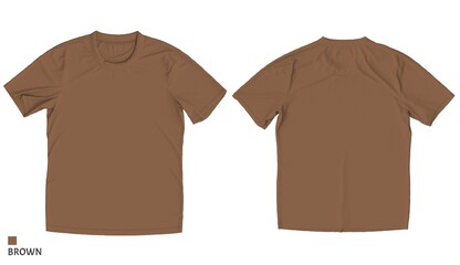 brown t-shirt mockup