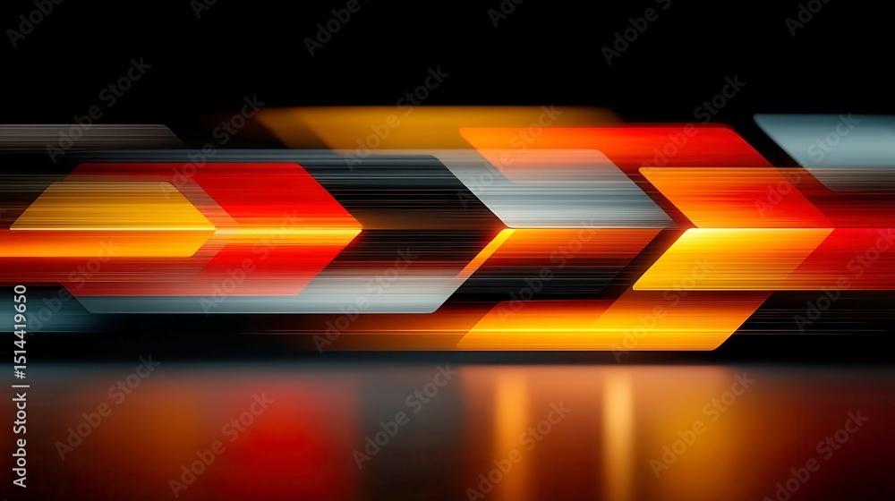 Poster glowing data stream with geometric prisms and glitch distortion, a vibrant digital artwork showcasin