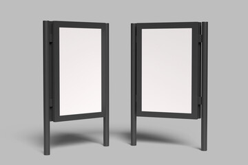 Signboard blank mockup