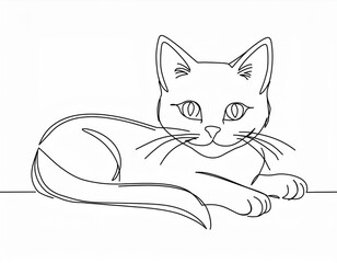 Structure Reference Image cat drawing 
