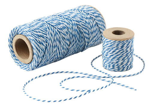 Blue and White Baker's Twine on Spools - Craft Supplies