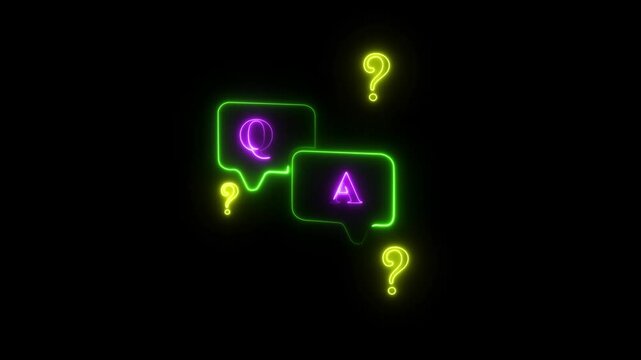 Q&A or Question and Answer button FAQ( frequency asked questions) Q and A - Answer, Question Ask, Information, Communication Concepts on digital platform