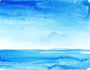 A vibrant watercolor painting on textured paper, showcasing a blend of soft hues and intricate brushstrokes that evoke a serene landscape scene.