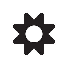 Setting gear icon vector. cogwheel gear icon representing tools, customization options, or settings menus in apps and software.