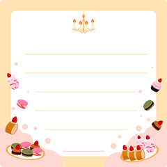 Dessert Memo Paper