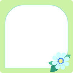 Obraz premium Green Flower Memo Card