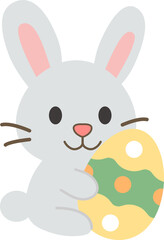 회색토끼와 달걀 © 나래 김