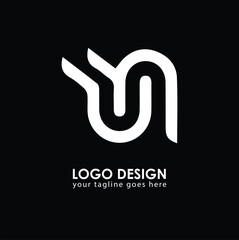 UN UN Logo Design, Creative Minimal Letter UN UN Monogram