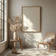 Minimal Aesthetic Quokka-Inspired Interior Frame