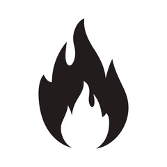 Fire sign, fire silhouette, fire flame