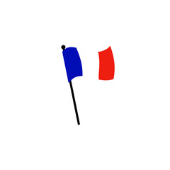 Flag of France vector illustration 