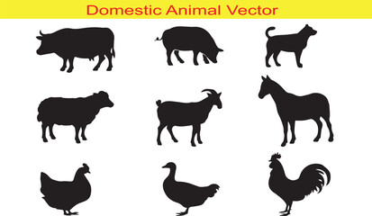 Domestic Animal Silhouette for Design
