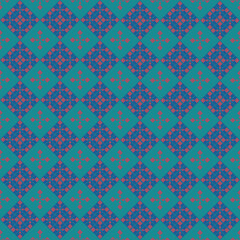 Abstract vintage geometric oriental seamless pattern background. Vector illustration.