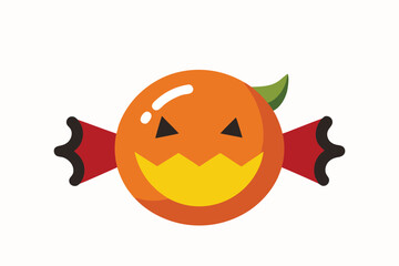 Halloween Candy Sweets with White Background