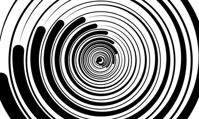 Concentric circles geometric element. eps vector dynamic