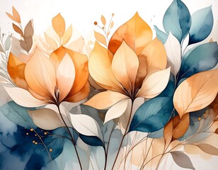 Abstract floral arrangement